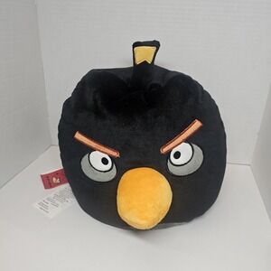 Angry Birds Black Bomb Large Plush 11" Stuffed Animal Rovio